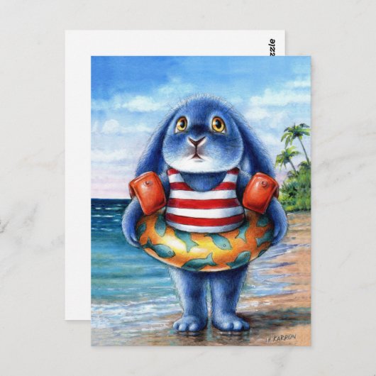 Benny Blue - Carte postale de la plage (Devant / Derrière)