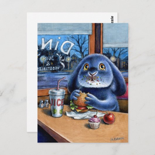 Benny Blue - Carte postale de restaurant (Devant / Derrière)