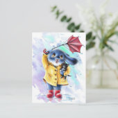 Benny Blue - Carte postale Secourt de chat (Debout devant)