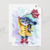 Benny Blue - Carte postale Secourt de chat (Devant / Derrière)