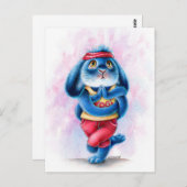 Benny Blue - Carte postale Yogi (Devant / Derrière)