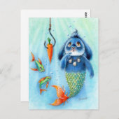 Benny Blue - Merbunny Briefkaart (Voorkant / Achterkant)