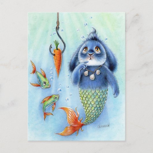 Benny Blue - Merbunny Briefkaart (Voorkant)