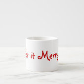 benny bug Xmas nug Espresso Kop (Voorkant)