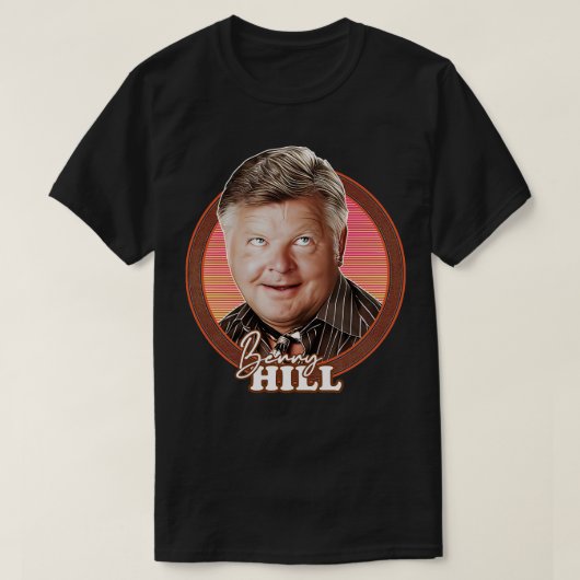 Benny Hill 70s Retro Fan Design 1 T-shirt (Design voorkant)