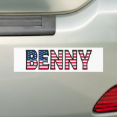 Benny Name Vorname USA Aufkleber Sticker Auto (Op auto)