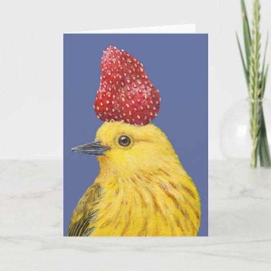 benny the warbler card kaart (Voorkant)