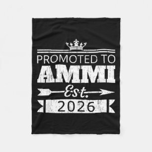 Benoemd tot ammi est 2026 nieuwe oom onthul vintag fleece deken