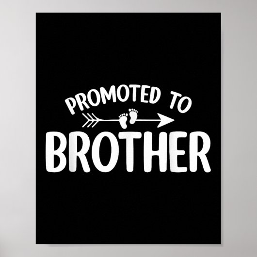 Benoemd tot broer Funny zwangerschapsaankondiging Poster (Voorkant)