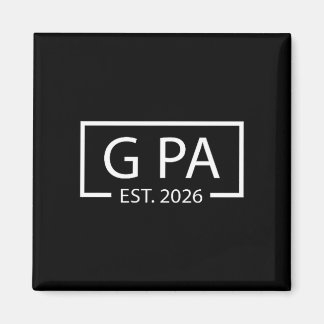 Benoemd tot G Pa Est 2026 Baby Aankondiging Cket  Magneet