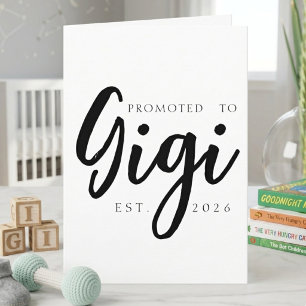 Benoemd tot Gigi EST Jaar Aankondigingskaart Kaart