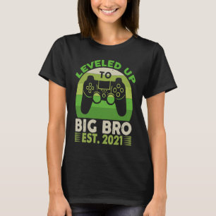 Benoemd tot grote broer 2021 Retro T-shirt voor gr
