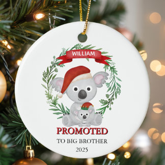 Benoemd tot grote broer Aangepaste Koala Broers en Keramisch Ornament