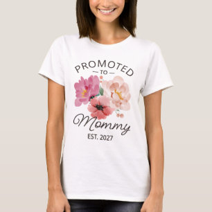 Benoemd tot mama Est 2027 Nieuwe mama-aankondiging T-shirt
