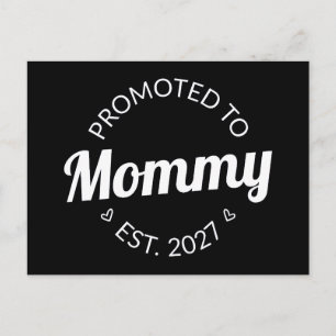 Benoemd tot mama vanaf 2027 Aankondiging nieuwe ma Briefkaart