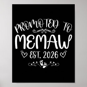 Benoemd tot memaw est 2026 eerste keer moeder moed poster