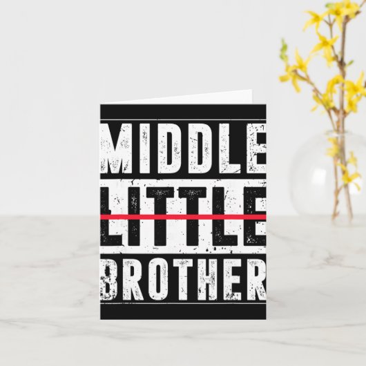 Benoemd tot middelste broer Grappige aankondiging (Gele Bloem)