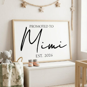 Benoemd tot Mimi Minimaal Familie Muurkunst Poster