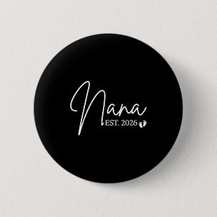 Benoemd tot oma est 2026 baby shower nieuwe oma ronde button 5,7 cm
