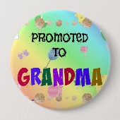 Benoemd tot oma, Feest, Ronde Button 4,0 Cm (Voorkant)