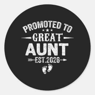 Benoemd tot Oma Tante Geschat 2026 Binnenkort Tant Ronde Sticker