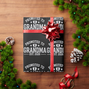 Benoemd tot oma vanaf 2026 Grootouders Baby Cadeaupapier