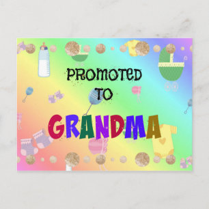 Benoemd tot oma, viering ontwerp briefkaart