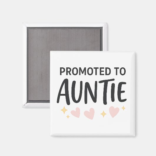 Benoemd tot Oom/Cousine Cute Aankondiging Magneet (Voorkant / Achterkant)