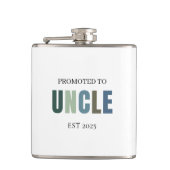 Benoemd tot Oom EST 2025 | Gepersonaliseerd Cadeau Heupfles (Voorkant)