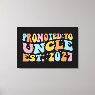 Benoemd tot Oom Geschat 2027 Nieuwe Oom Canvas Afdruk