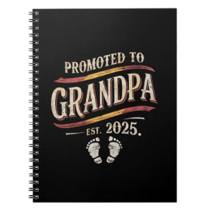 Benoemd tot opa 2025 Opa is 2025 Notitieboek