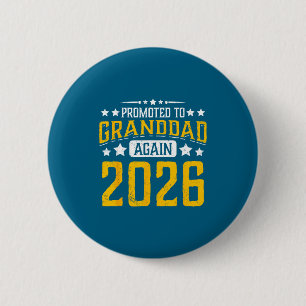 Benoemd tot opa 2026 trotse opa 26 aankondiging ronde button 5,7 cm
