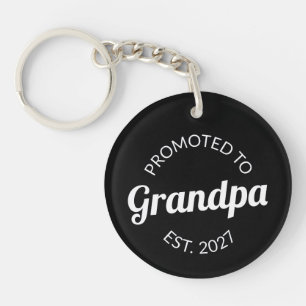 Benoemd tot Opa Est 2021 Nieuwe Papa I Sleutelhanger