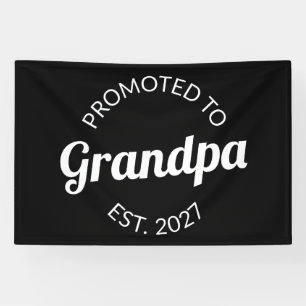 Benoemd tot Opa Est 2021 Nieuwe Papa I Spandoek