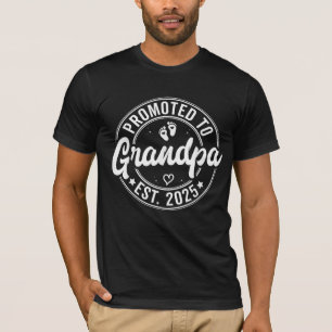 Benoemd tot opa Est 2025 Nieuwe grootouders 2025 T-shirt