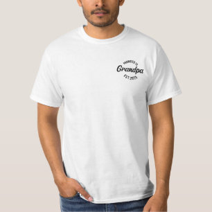 Benoemd tot opa Est 2025 Nieuwe opa 2025 T-shirt