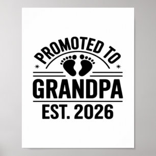 Benoemd tot opa, Geschat 2026, Grappige nieuwe opa Poster