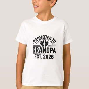 Benoemd tot opa, Geschat 2026, Grappige nieuwe opa T-shirt