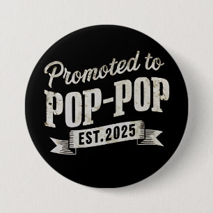 Benoemd tot Opa-Opa Gesticht 2025 Eerste Keer Opa- Ronde Button 7,6 Cm