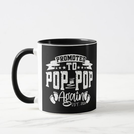 Benoemd tot Opa Opa opnieuw Est 2024 Grappige opa Mok (Links)