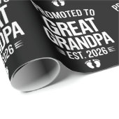 Benoemd tot Oud-oudopa Est 2026 Zwangerschap Baby Cadeaupapier (Rol Hoek)