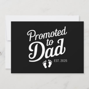 Benoemd tot papa EST 2025 Grappig Binnenkort papa Kaart