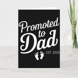 Benoemd tot papa est 2025 Grappig binnenkort papa Kaart