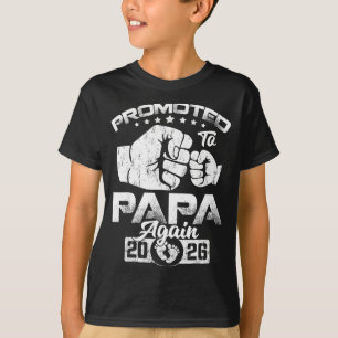 Benoemd tot papa est 2026 zwangerschapsaankondigin t-shirt