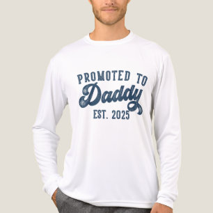Benoemd tot papa vanaf 2025 Leuk Soon To Be Dad Tri-Blend Shirt