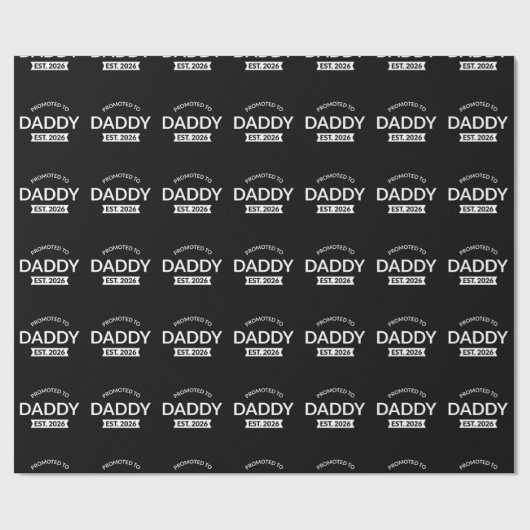 Benoemd tot papa vanaf 2026 II Cadeaupapier (Vlak)