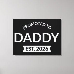 Benoemd tot papa vanaf 2026 II Canvas Afdruk