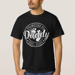 Benoemd tot papa vanaf 2026, nieuwe papa 2026 t-shirt