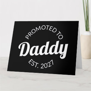 Benoemd tot papa vanaf 2027 Nieuwe papa baby showe Kaart
