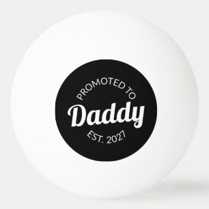 Benoemd tot papa vanaf 2027 Nieuwe papa baby showe Pingpongballen